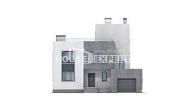 255-001-П Проект двухэтажного дома, гараж, красивый дом из пеноблока, Кореновск