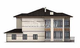 345-001-П Проект двухэтажного дома, большой загородный дом из арболита, Анапа
