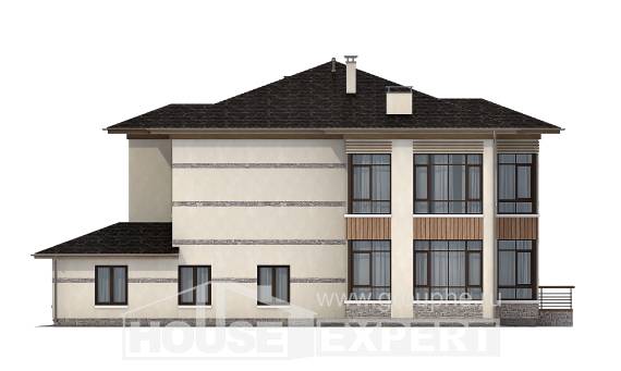 345-001-П Проект двухэтажного дома, большой загородный дом из арболита, Анапа