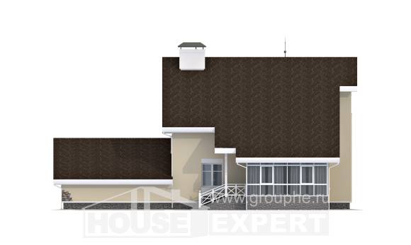 275-001-Л Проект двухэтажного дома мансардой и гаражом, большой загородный дом из кирпича, Крымск | Проекты домов от House Expert