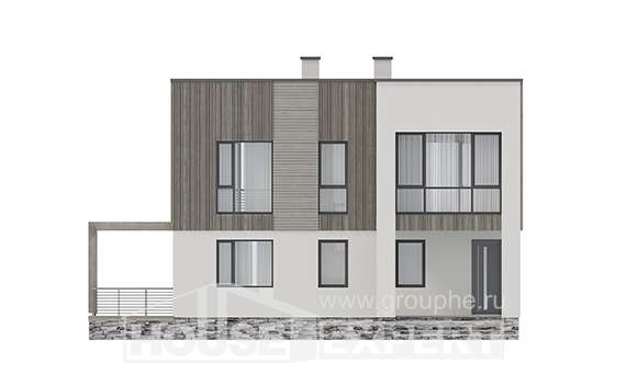 150-017-П Проект двухэтажного дома, простой домик из бризолита Новокубанск | Проекты домов от House Expert