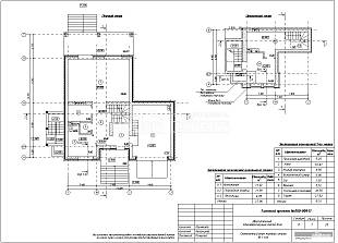Отделочный план первого и цокольного этажа