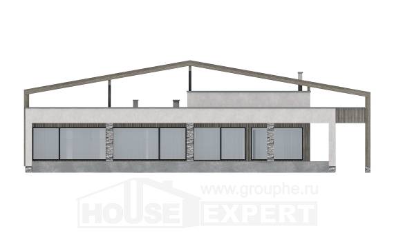 170-011-Л Проект одноэтажного дома, экономичный загородный дом из кирпича Горячий Ключ | Проекты домов от House Expert