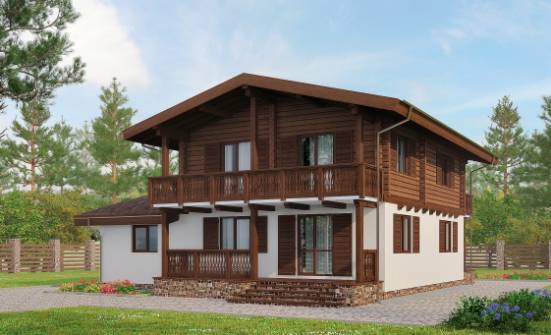 200-011-П Проект двухэтажного дома с мансардой, просторный домик из бризолита, Армавир