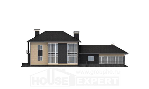 305-003-Л Проект двухэтажного дома, огромный домик из пеноблока, Ейск