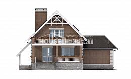200-009-Л Проект трехэтажного дома мансардой, гараж, красивый коттедж из твинблока, Армавир