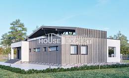 170-011-Л Проект одноэтажного дома, компактный домик из кирпича Крымск | Проекты домов от House Expert