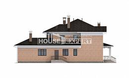 520-001-П Проект трехэтажного дома, большой дом из поризованных блоков, Кропоткин