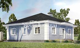 100-001-П Проект одноэтажного дома, классический дом из бризолита, Армавир