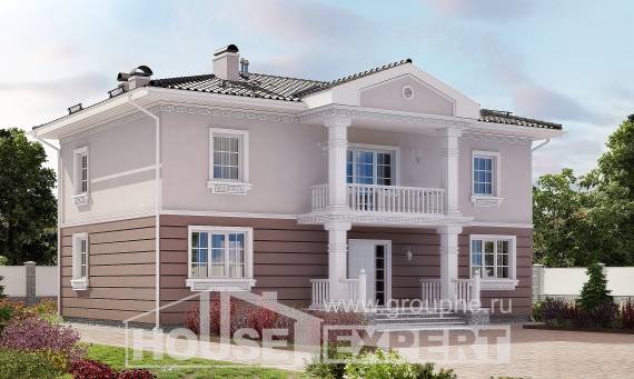 210-005-П Проект двухэтажного дома, средний дом из керамзитобетонных блоков, Лабинск