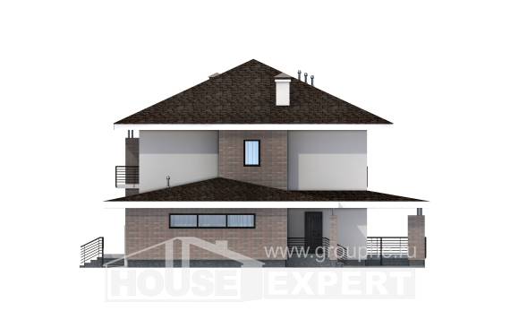 275-002-П Проект двухэтажного дома, гараж, большой загородный дом из кирпича, Белореченск