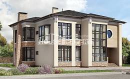 300-005-Л Проект двухэтажного дома, огромный домик из кирпича, Новороссийск