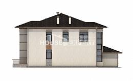 345-001-П Проект двухэтажного дома, современный дом из газосиликатных блоков, Сочи