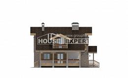 150-004-П Проект двухэтажного дома с мансардой, уютный коттедж из газосиликатных блоков, Темрюк