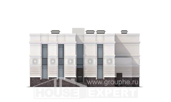 400-005-Л Проект двухэтажного дома, гараж, красивый дом из кирпича, Крымск