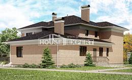 520-001-П Проект трехэтажного дома, огромный дом из арболита, Краснодар