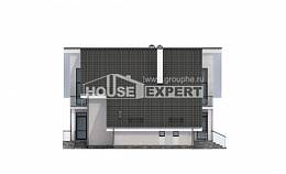 200-007-Л Проект двухэтажного дома мансардный этаж, гараж, просторный коттедж из арболита, Геленджик