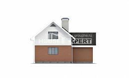 120-002-Л Проект двухэтажного дома мансардный этаж и гаражом, красивый домик из керамзитобетонных блоков, Белореченск