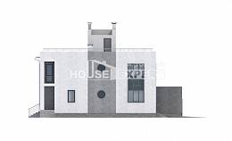 255-001-П Проект двухэтажного дома, гараж, огромный дом из теплоблока, Сочи
