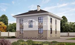 150-014-П Проект двухэтажного дома, скромный дом из керамзитобетонных блоков, Сочи