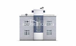 180-005-П Проект двухэтажного дома, красивый домик из газосиликатных блоков, Апшеронск