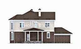 190-002-Л Проект двухэтажного дома, гараж, современный домик из арболита, Кореновск