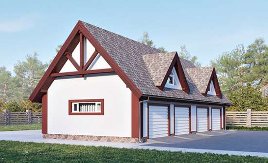 145-002-Л Проект гаража из газобетона Горячий Ключ | Проекты домов от House Expert