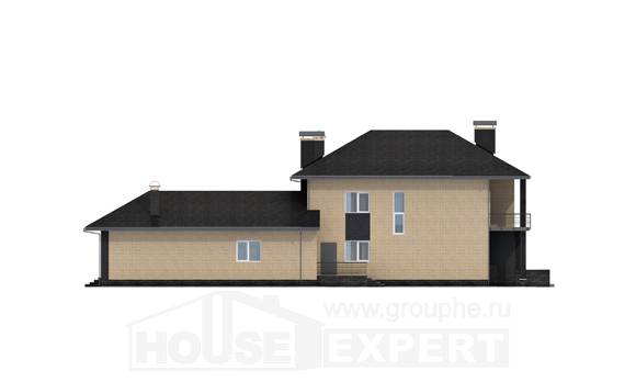 305-003-Л Проект двухэтажного дома, большой домик из керамзитобетонных блоков, Геленджик