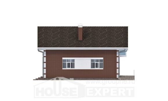 180-001-Л Проект двухэтажного дома с мансардой и гаражом, уютный коттедж из пеноблока, Горячий Ключ