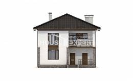 170-005-П Проект двухэтажного дома, недорогой домик из арболита, Белореченск