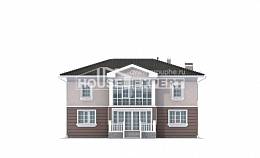 210-005-П Проект двухэтажного дома, классический домик из пеноблока, Лабинск