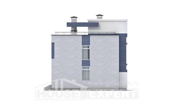 180-005-П Проект двухэтажного дома, средний коттедж из поризованных блоков, Кропоткин