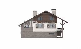 300-003-П Проект трехэтажного дома мансардой и гаражом, красивый дом из кирпича, Армавир