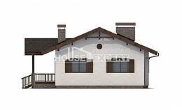 090-002-П Проект одноэтажного дома, простой коттедж из кирпича, Апшеронск | Проекты домов от House Expert