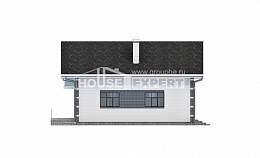 180-001-П Проект двухэтажного дома с мансардным этажом и гаражом, бюджетный дом из твинблока, Апшеронск