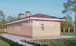 110-006-П Проект бани из газобетона Краснодар | Проекты домов от House Expert