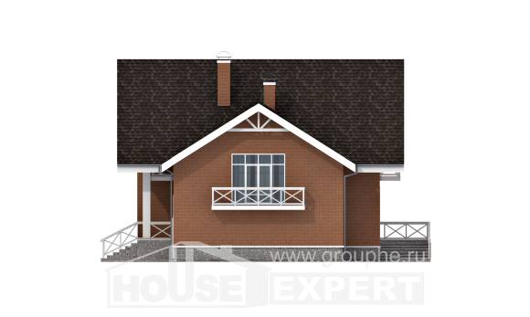 215-001-П Проект двухэтажного дома мансардный этаж и гаражом, просторный дом из газосиликатных блоков, Приморско-Ахтарск