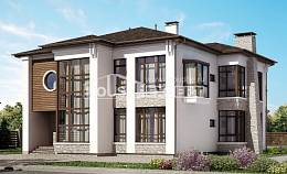 300-005-П Проект двухэтажного дома, огромный домик из кирпича, Краснодар
