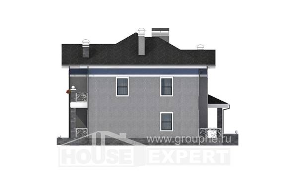 200-006-Л Проект двухэтажного дома, современный дом из кирпича, Сочи