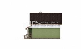 120-002-П Проект двухэтажного дома с мансардой и гаражом, классический домик из газосиликатных блоков Тихорецк | Проекты домов от House Expert