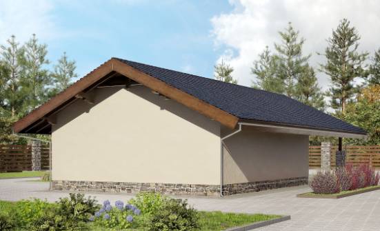 060-005-П Проект гаража из кирпича Кропоткин | Проекты домов от House Expert