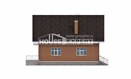 215-001-П Проект двухэтажного дома с мансардой и гаражом, просторный домик из твинблока, Приморско-Ахтарск