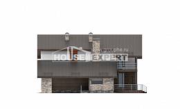 200-010-П Проект двухэтажного дома с мансардой и гаражом, просторный коттедж из газобетона, Апшеронск