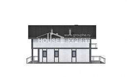 280-002-П Проект двухэтажного дома мансардой, классический коттедж из кирпича, Краснодар | Проекты домов от House Expert