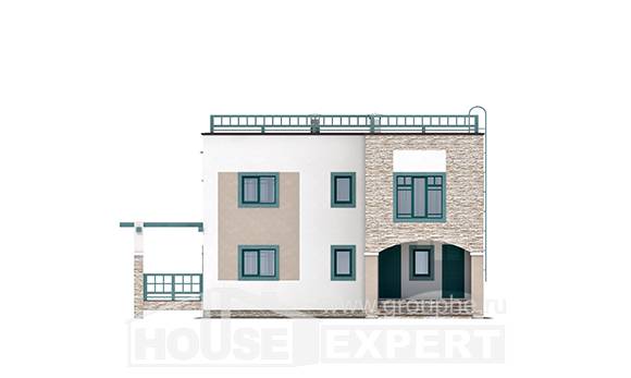 150-010-П Проект двухэтажного дома, доступный домик из кирпича, Тимашёвск