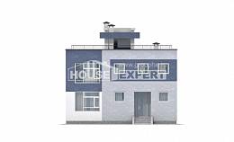 180-005-П Проект двухэтажного дома, красивый загородный дом из пеноблока, Туапсе