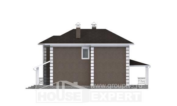 185-002-П Проект двухэтажного дома, компактный домик из газобетона, Новокубанск