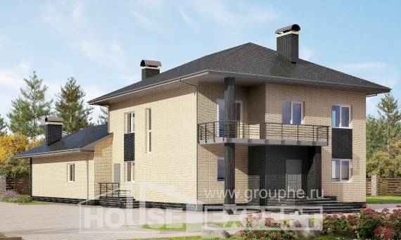 305-003-Л Проект двухэтажного дома, просторный дом из арболита, Анапа
