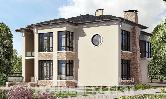 300-005-Л Проект двухэтажного дома, современный домик из кирпича, Тихорецк