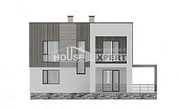 150-017-П Проект двухэтажного дома, экономичный коттедж из газосиликатных блоков Курганинск | Проекты домов от House Expert